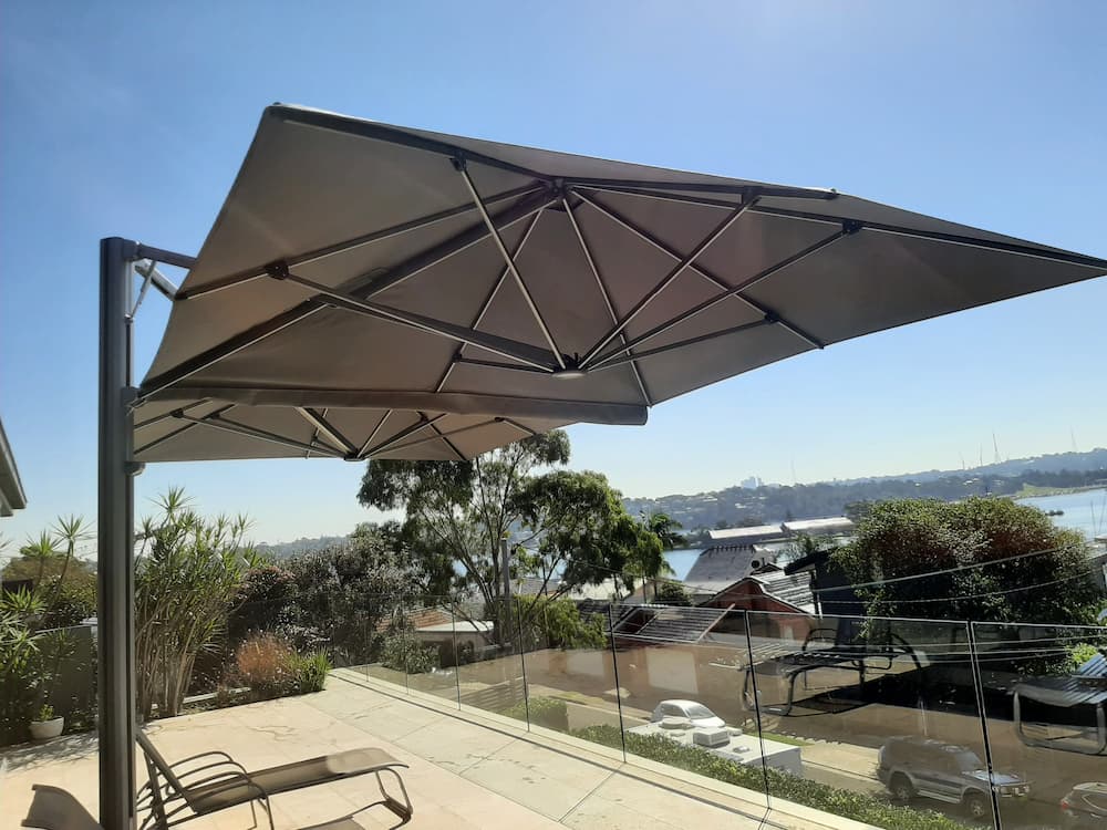 Shadowspec Unity Multi Canopy Cantilever Umbrella Sydney Shade
